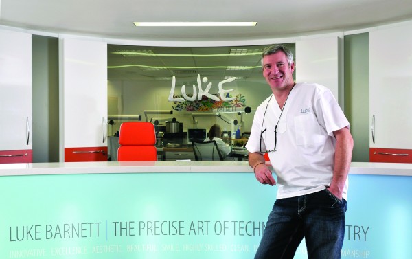 Luke Barnett at Reception Desk